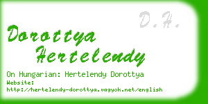 dorottya hertelendy business card